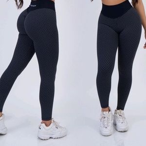 Black Textured leggings